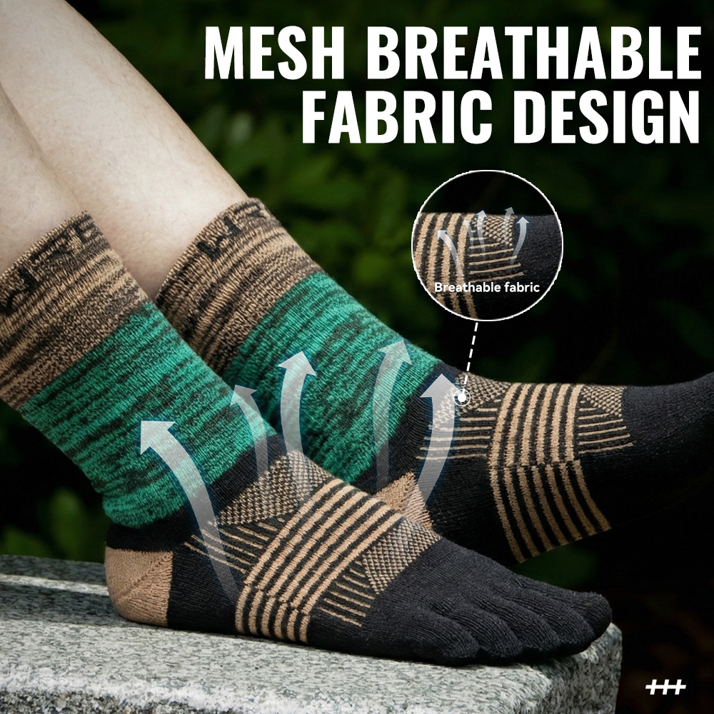WRELS 1/2/3 Pair Five Finger S - Wool Hiking Sock recension och pris