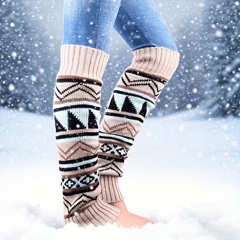 1-4Pairs Bohemian Chunky Knit  - Boot Sock Slouchy recension och pris
