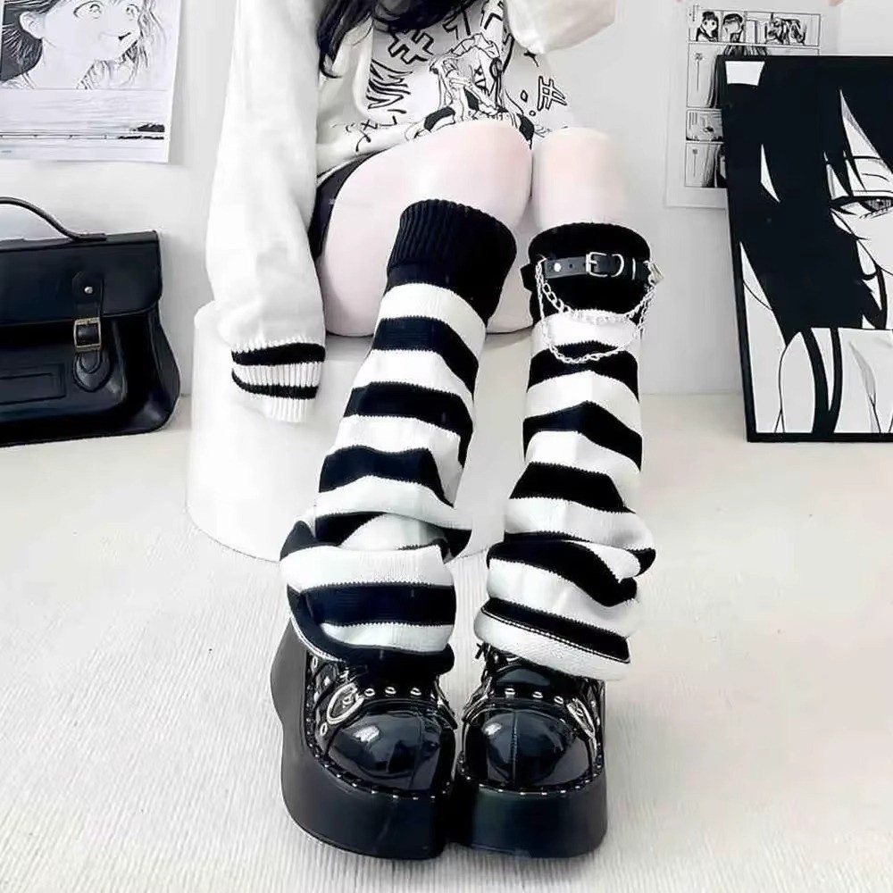 Gothic Harajuku Knit Leg Warme - Boot Sock Slouchy recension och pris