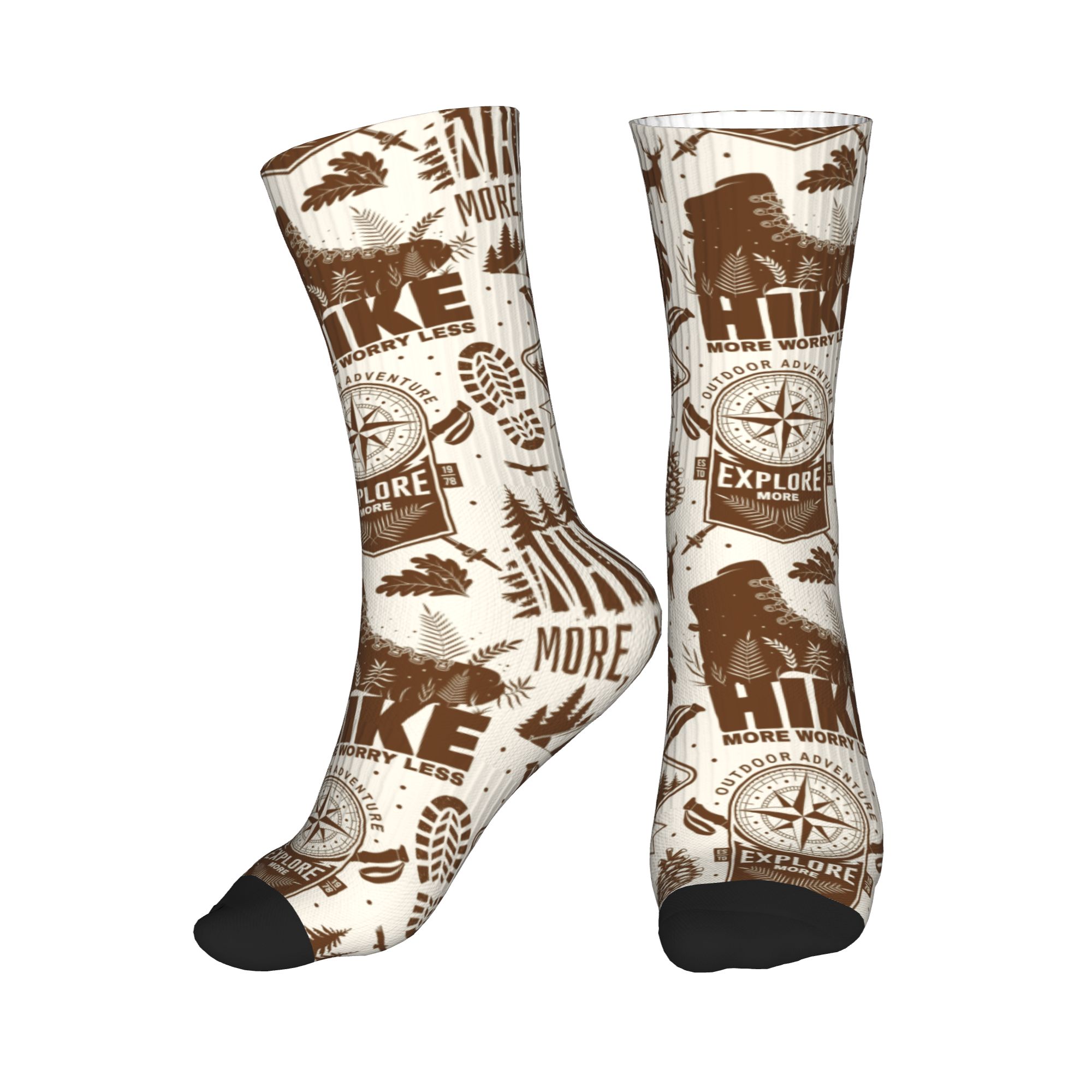 Cool Men's Vintage Brown Hike  - Dress Sock Men recension och pris
