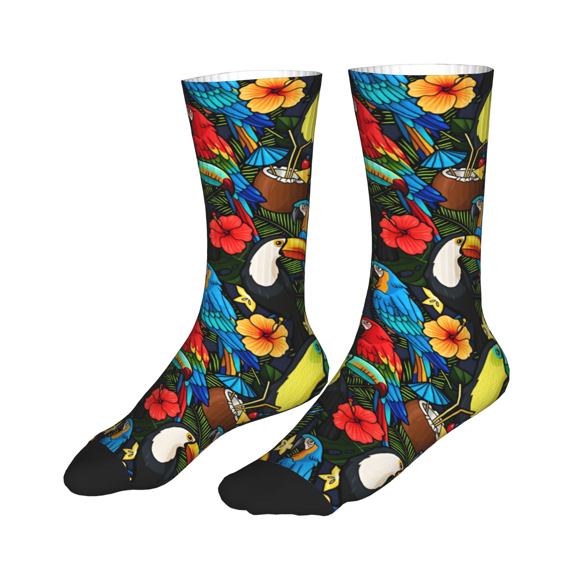 Tropical Macaw Toucan Fruit Fl - Dress Sock Men recension och pris